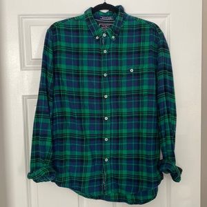 Green and Navy Men’s Flannel
